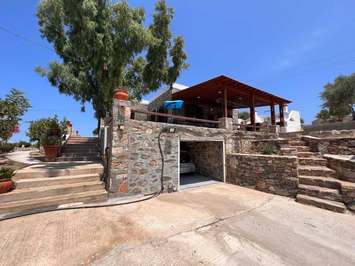 Πέτρινο Εξοχικό Σπίτι Στη Σύρο Agros  ภายนอก รูปภาพ