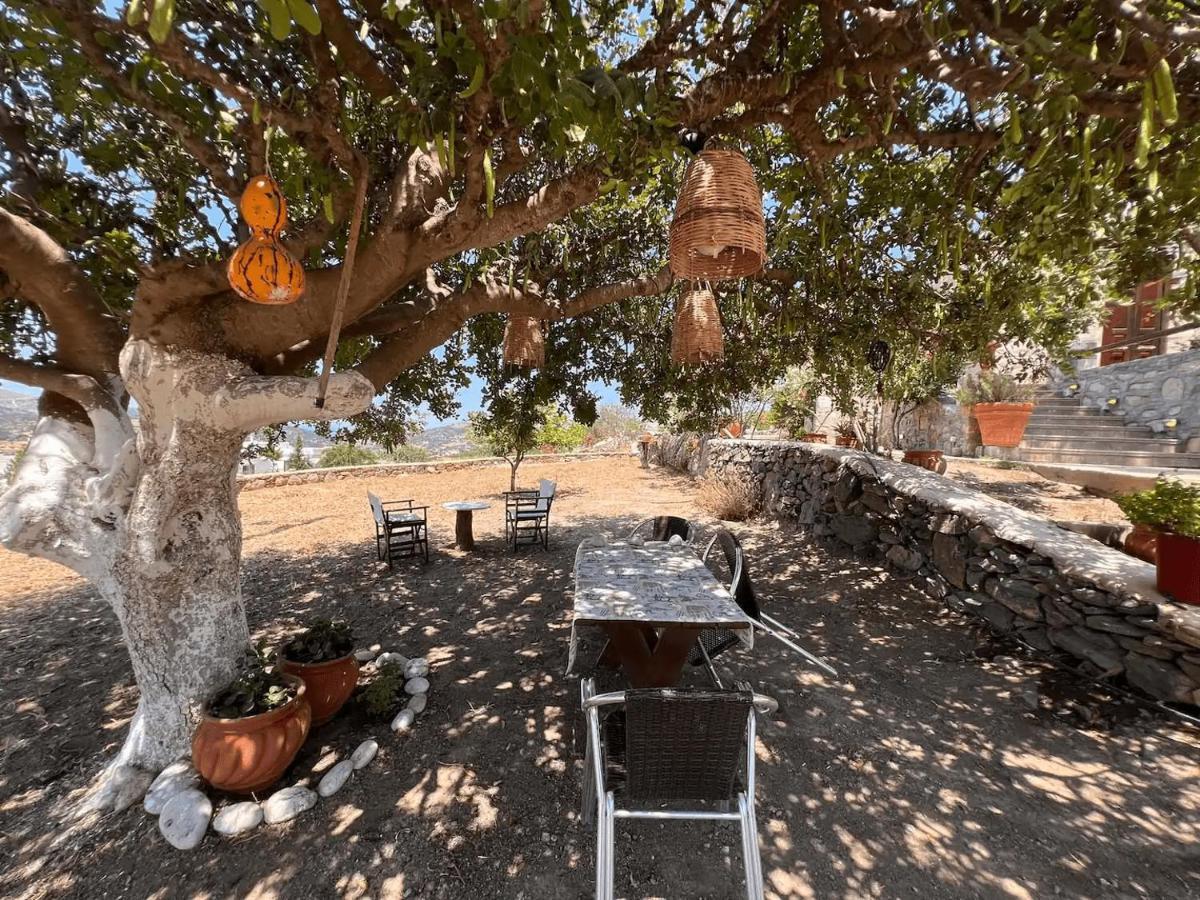Πέτρινο Εξοχικό Σπίτι Στη Σύρο Agros  ภายนอก รูปภาพ