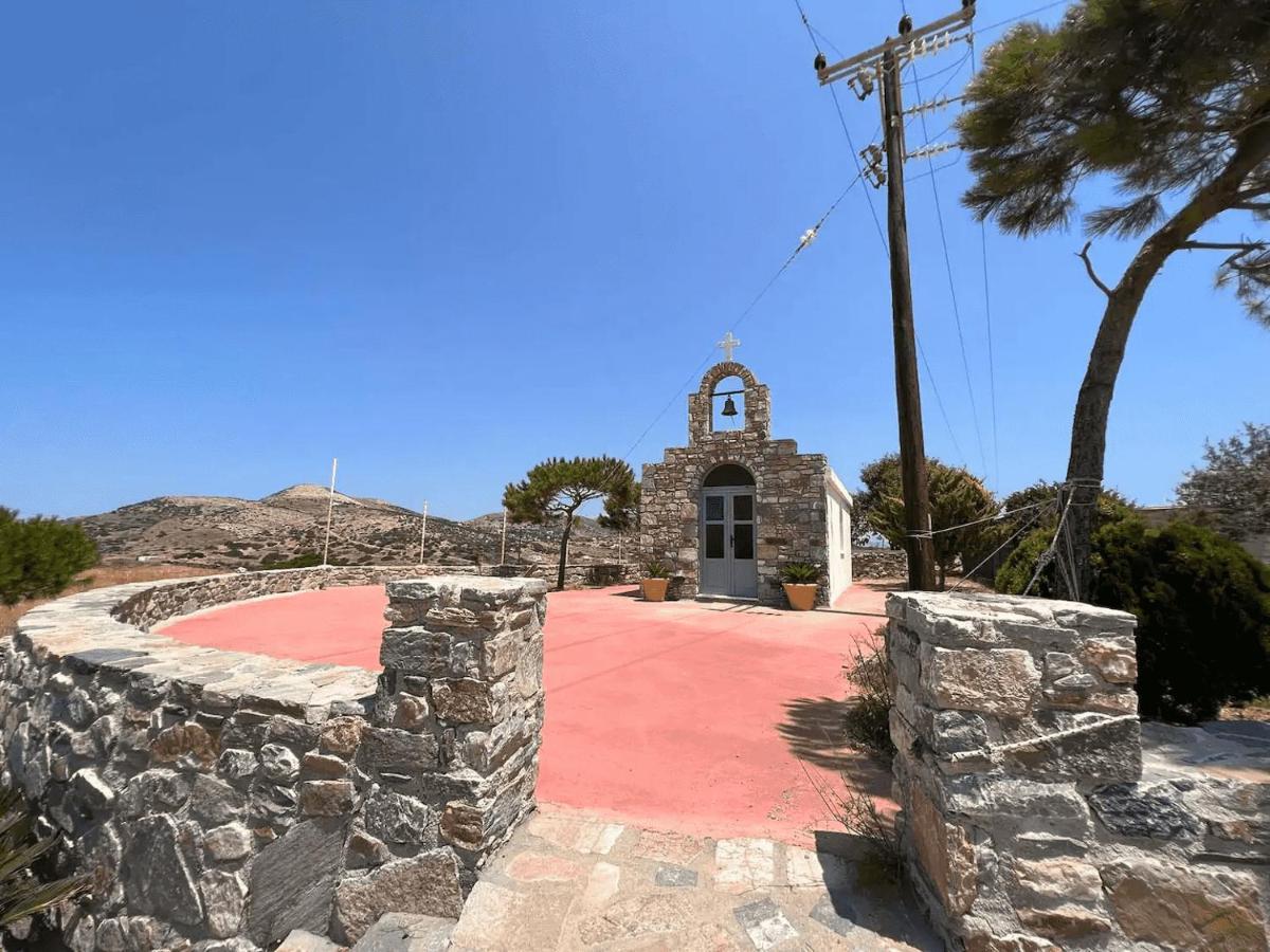 Πέτρινο Εξοχικό Σπίτι Στη Σύρο Agros  ภายนอก รูปภาพ