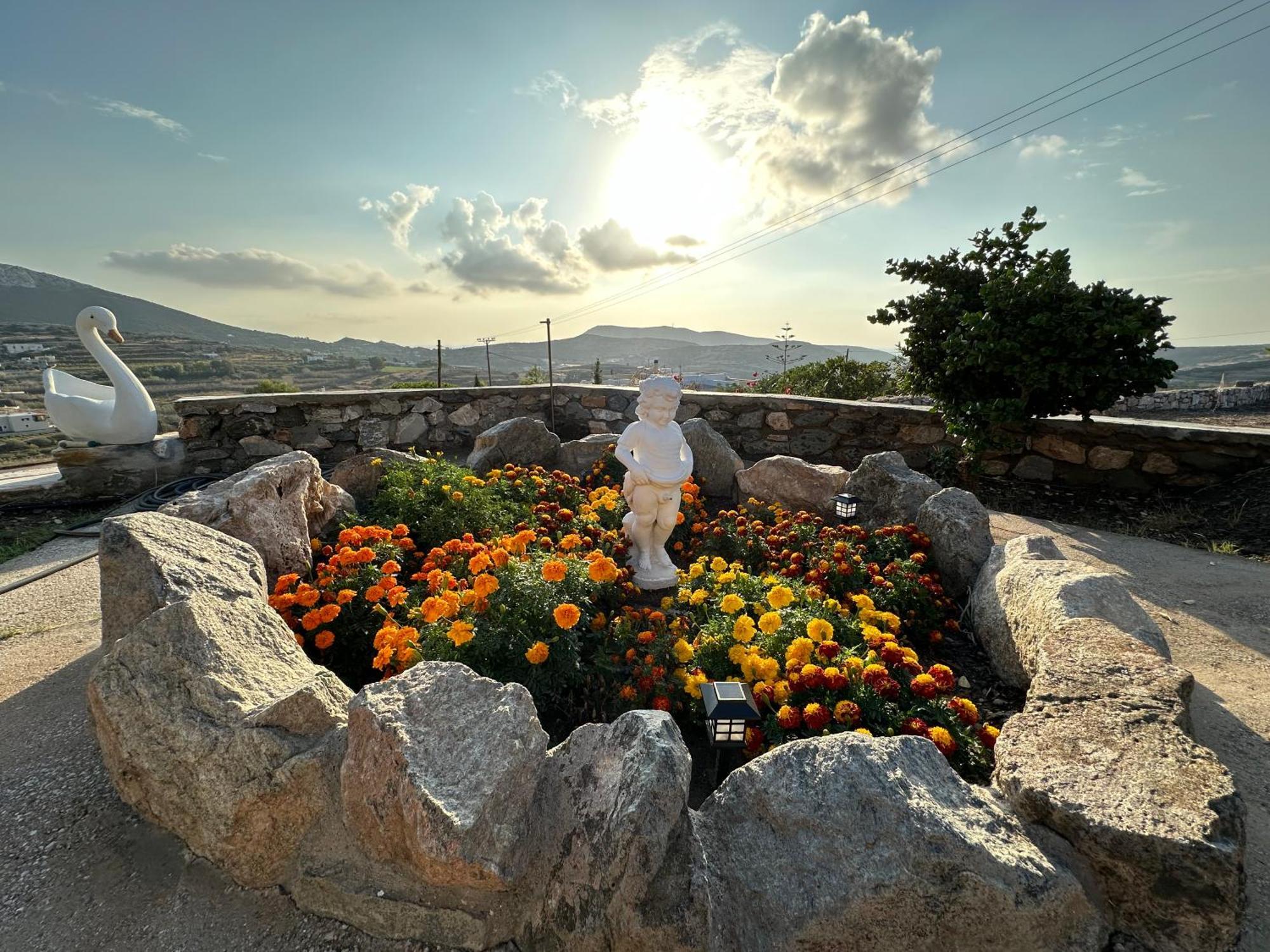 Πέτρινο Εξοχικό Σπίτι Στη Σύρο Agros  ภายนอก รูปภาพ